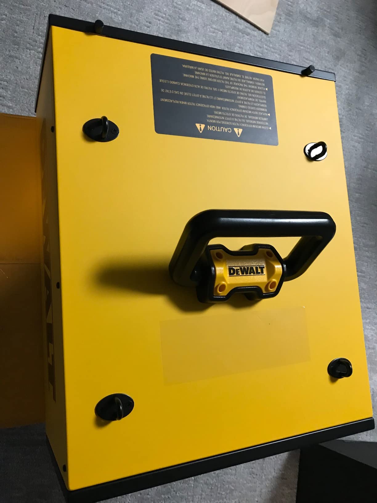 DEWALT Air Filtration System Dust Collector for Woodworking DWXAF101 | 3-Speed Hanging Ceiling Dust Collection Systems Remote Control 4 Modes 8H Time Setting 2 Stage Filtration for Garage/Workshop customer photo 1