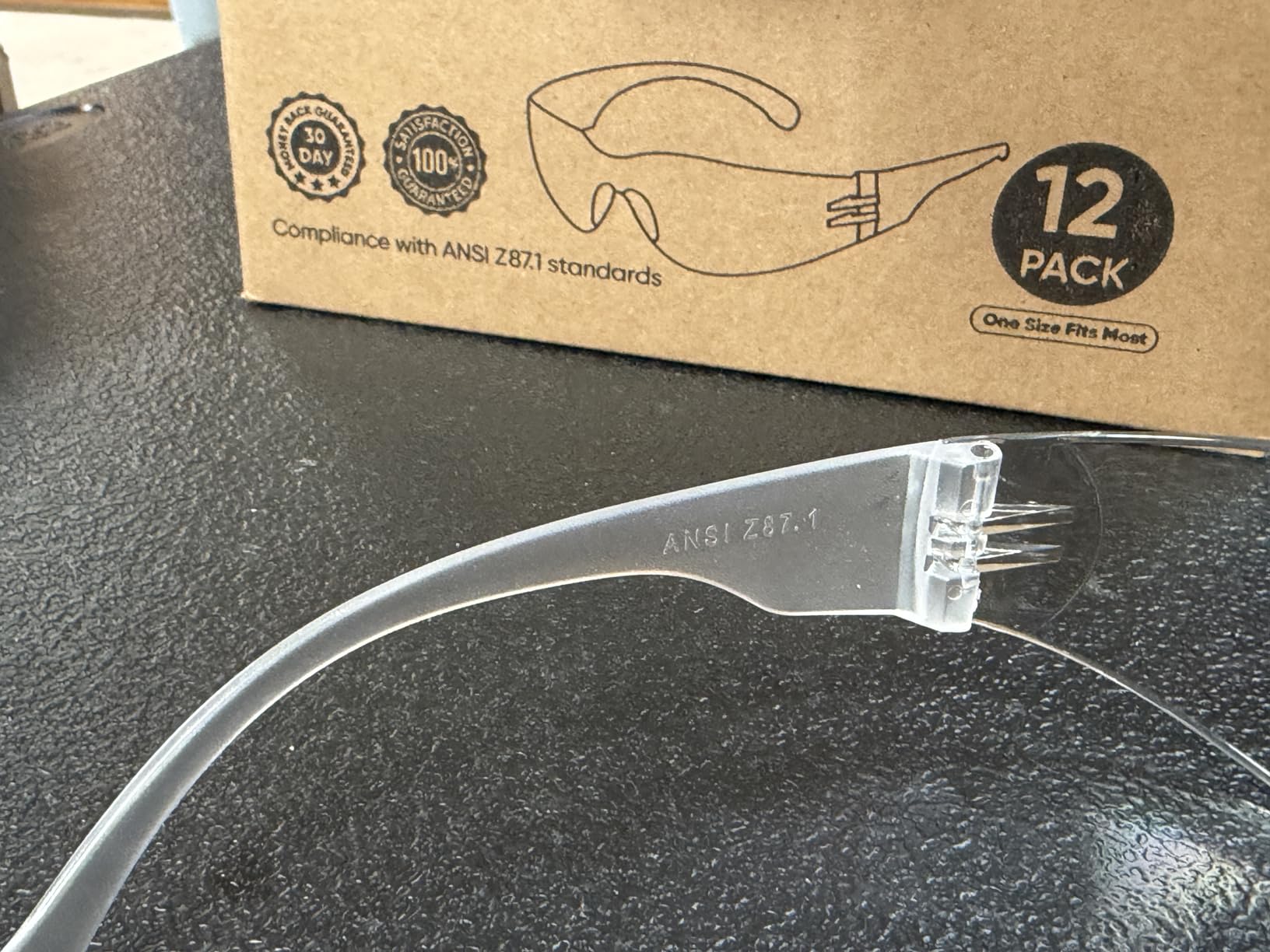 TICONN Clear Safety Glasses for Men & Women, ANSI Z87.1 Safety Goggles customer photo 1