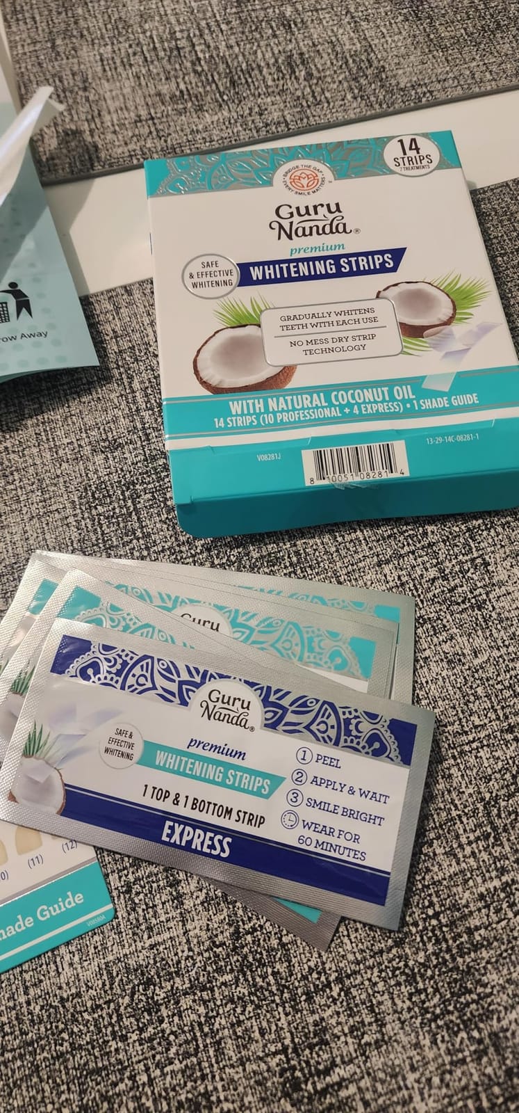 GuruNanda Teeth Whitening Strips - 4X Whiter Teeth, 7-Day Whitening Kit customer photo 2