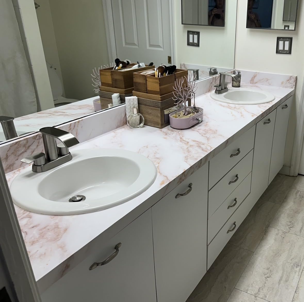 Ultimate Unicorn Waterfall Bathroom Sink Faucet Brushed Nickel 4 inch customer photo 2