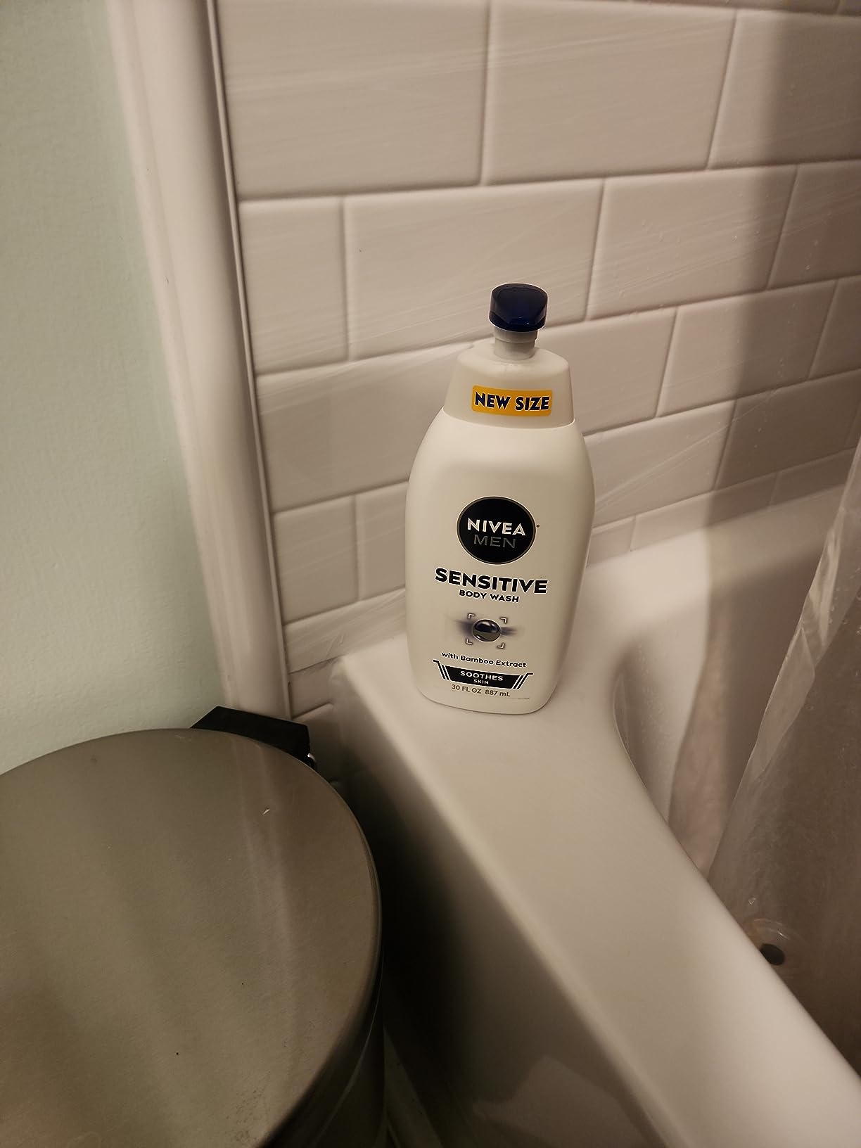 NIVEA MEN Sensitive 3-in-1 Body Wash with Bamboo Extract, 30 FL OZ customer photo 2