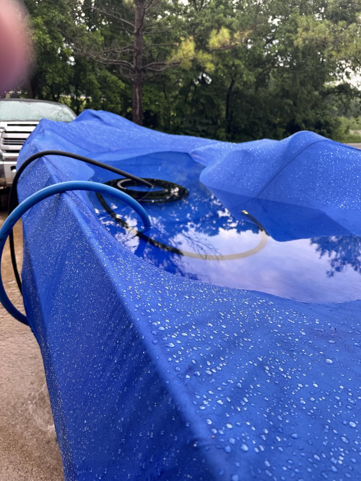 Boat Cover 16-18.5 ft, 1200D Waterproof V-Hull, Gray customer photo 2
