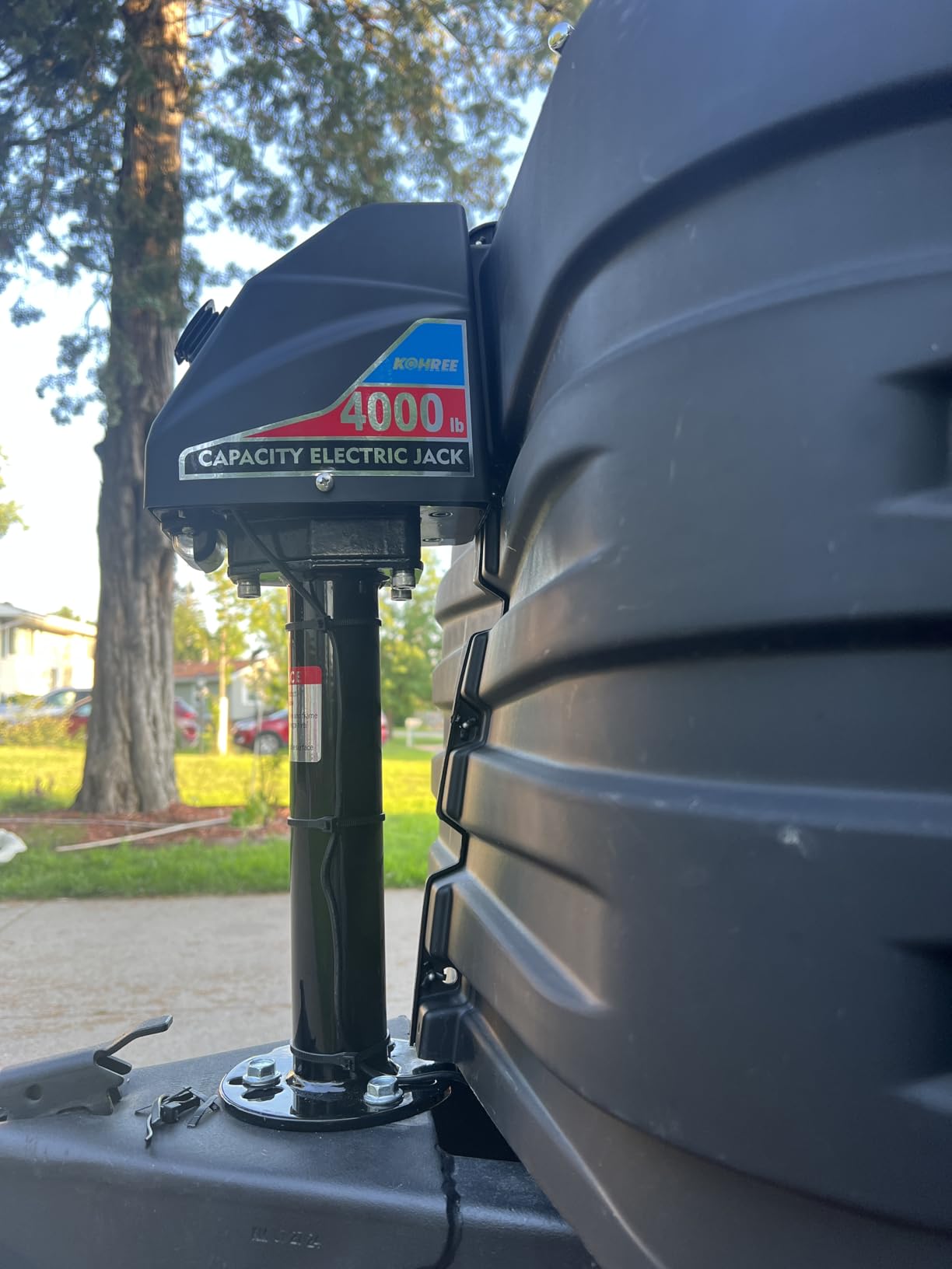 Kohree Electric Trailer Jack 4000lbs with Wiring, Heavy Duty, A-Frame customer photo 1