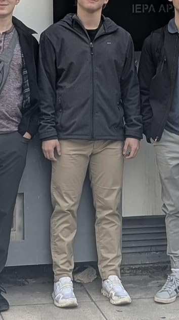 33,000ft Men's Hooded Fleece Lined Rain Shell Jacket Waterproof Lightweight customer photo 2