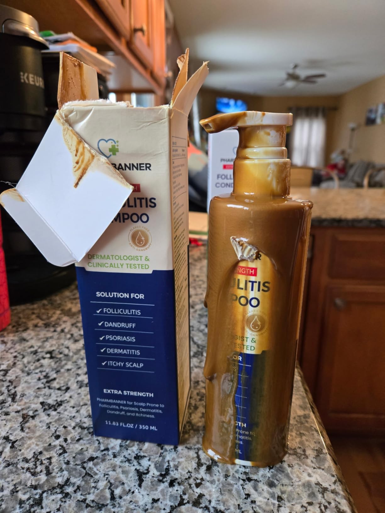 PHARMBANNER Anti-Fungal Shampoo for Folliculitis, Seborrheic Dermatitis, Scalp Psoriasis - Relieves Itchy & Dry Scalp customer photo 2