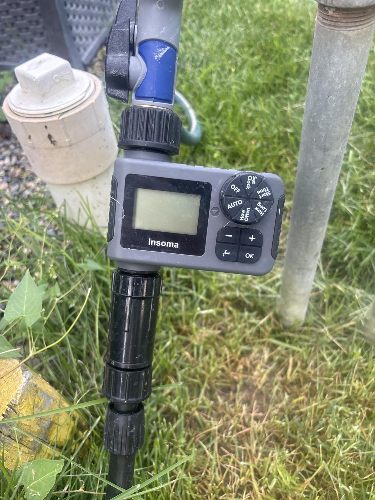 Outdoor Garden Hose Faucet Timers, Programmable Water Sprinkler Timer with Rain Delay/Manual/Automatic Drip Irrigation and Lawn Watering System for Yard, 1 Outlet customer photo 1