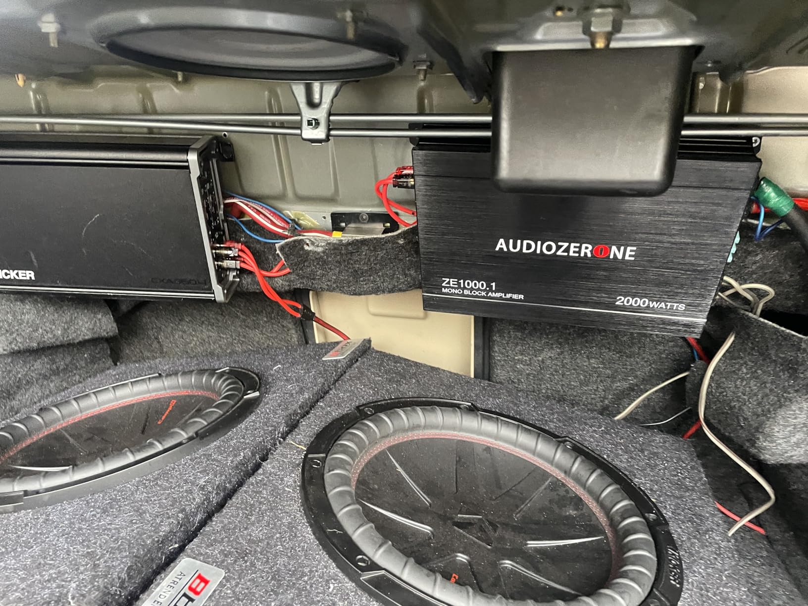 AUDIOZERONE Car Audio Amplifier ZE1000.1 2000W Monoblock Class D MOSFET Subwoofer Audio, 1-4 Ohm Stable, Low Pass Crossover, Mosfet Power Supply, Stereo customer photo 2