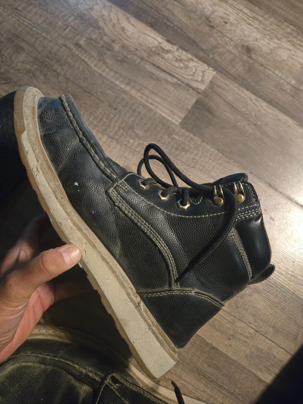 KELODON Waterproof Steel Toe Boots For Men 6