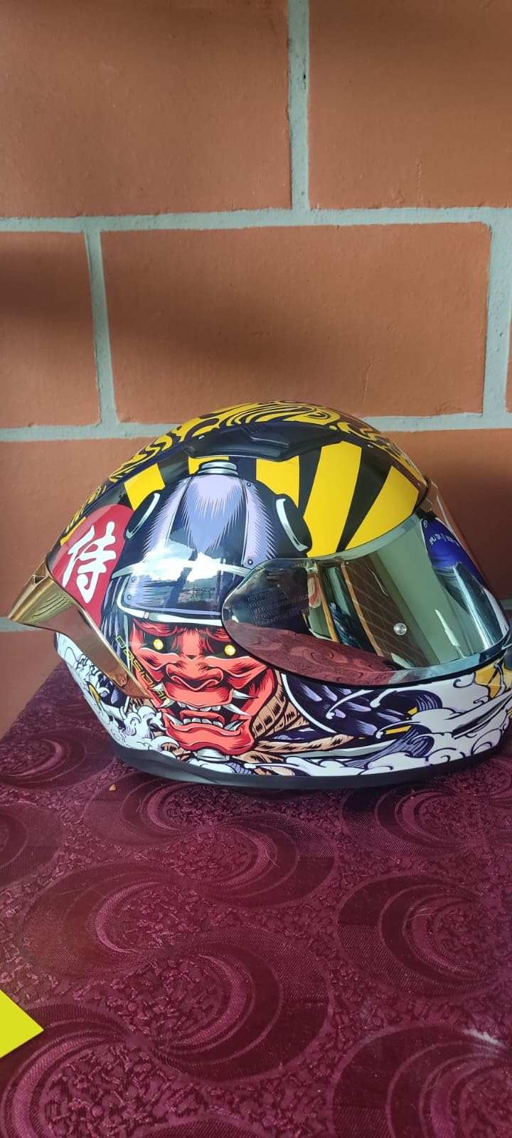 HAX Obsidian Full Face Dual Visor Adult Motorcycle Helmet for Motorbike Street Bike with Pinlock Ready DOT Approved Matte Black Gold L customer photo 2