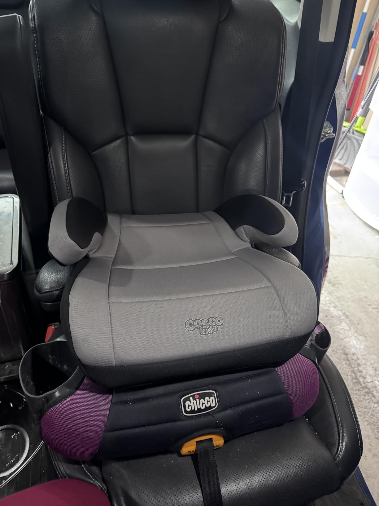 Cosco Topside Backless Booster Car Seat, Lightweight Booster Seats for Cars 40-100 lbs, Backless Booster Seat for Car, Rainbow customer photo 1