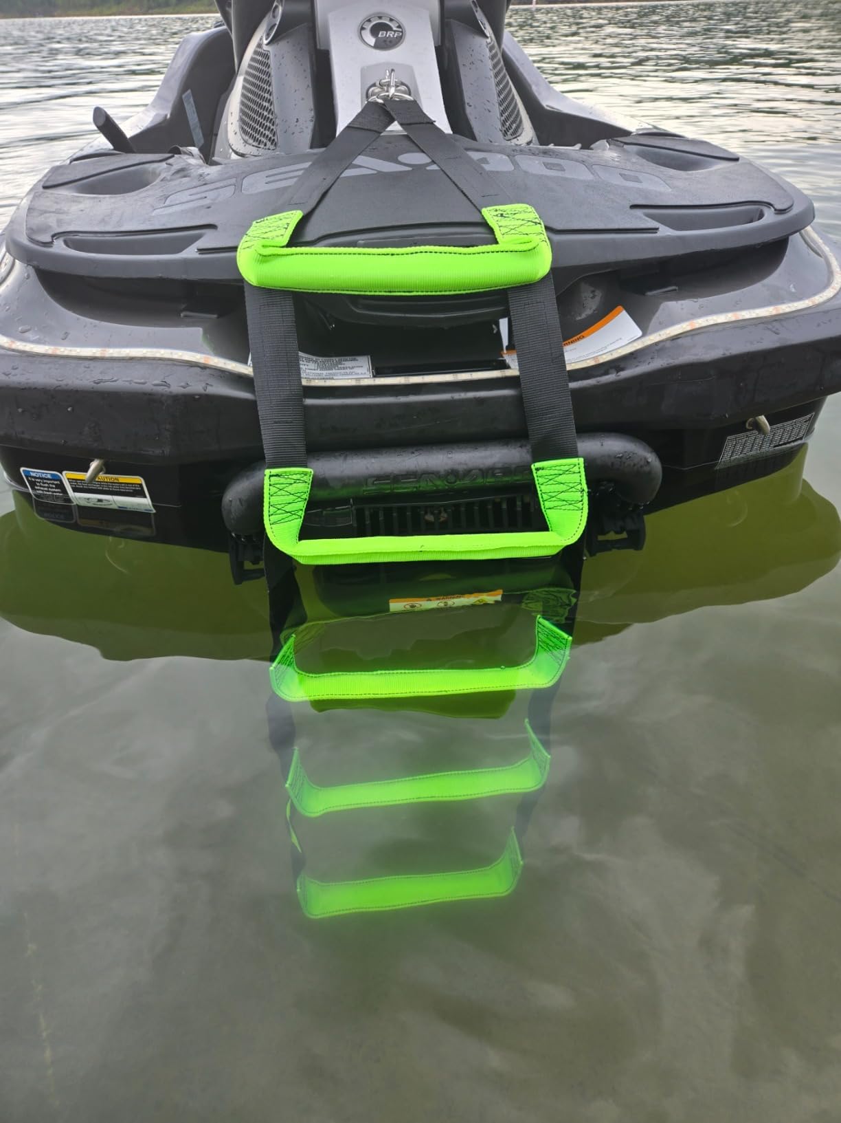 itayak 5 Step Boat Rope Ladder, Foldable Assist Boarding Outdoor Climbing Rope Ladder for Inflatable Boat, Pontoon Boat, Sailboat, Kayak, Motorboat, Canoeing customer photo 2