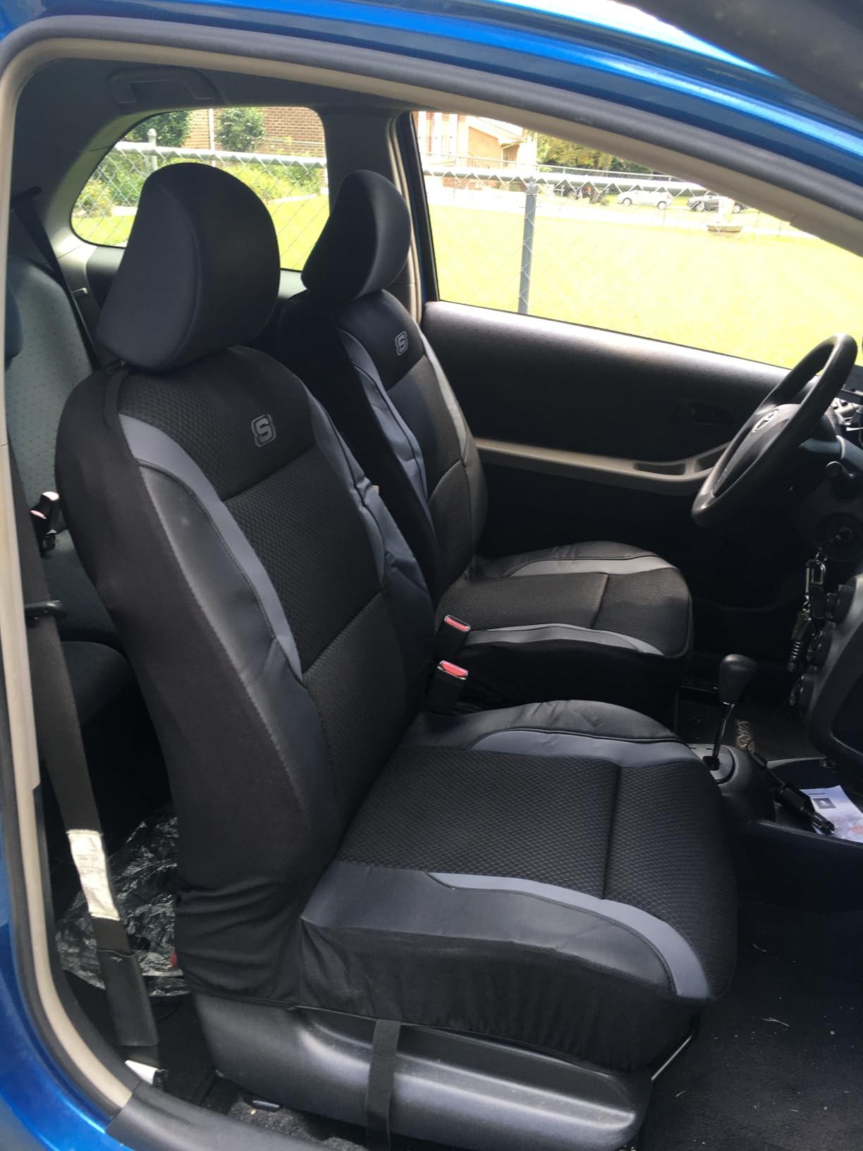 Skechers Memory Foam Seat Covers, Air Cool Mesh Thick Car Seat Covers, Car Seat Covers Front Seats Airbag Compatible, Universal Automotive Comfort for Most Cars, Vans, Trucks, SUV,Black customer photo 2