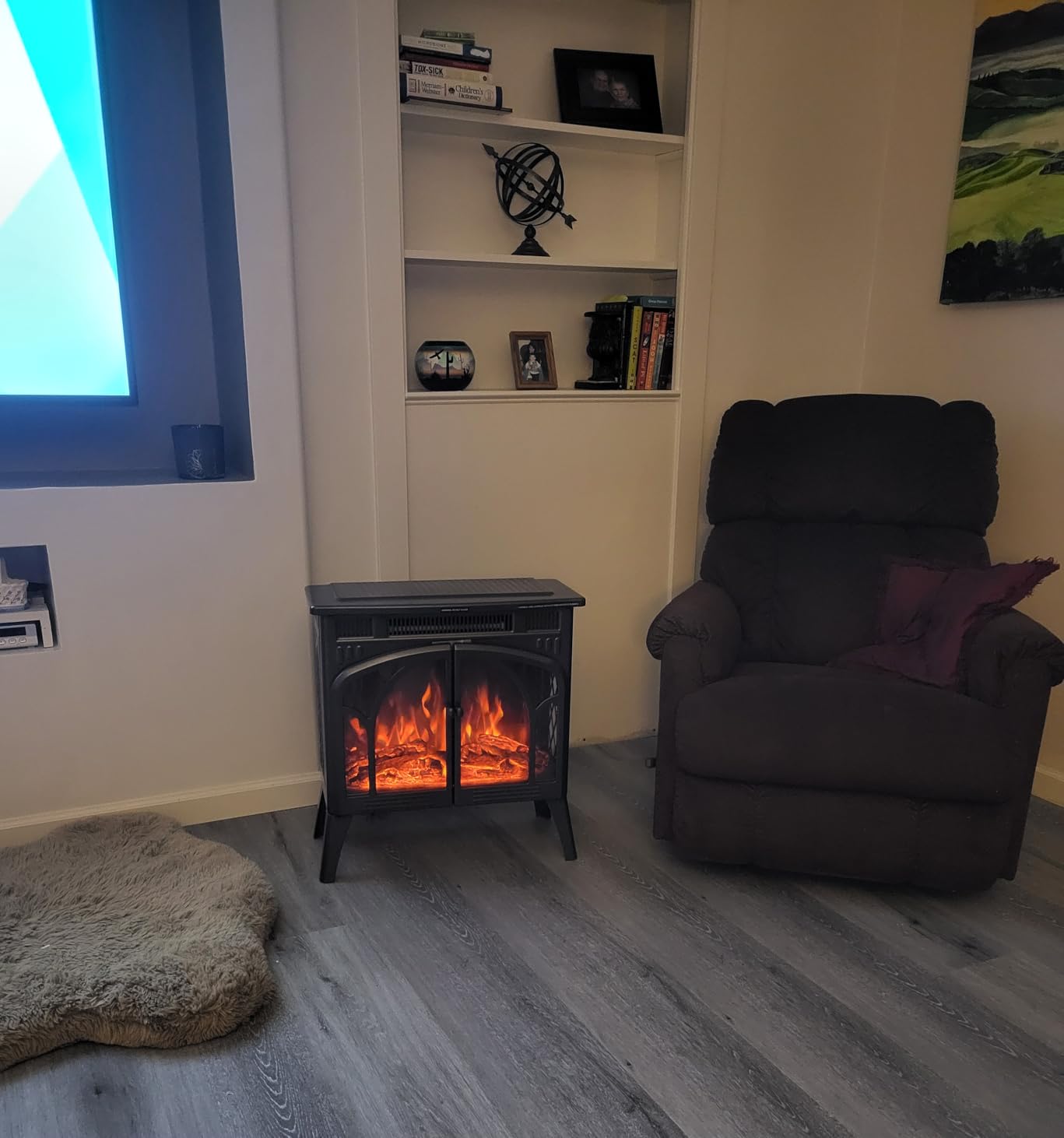 R.W.FLAME Electric Fireplace Heater 17