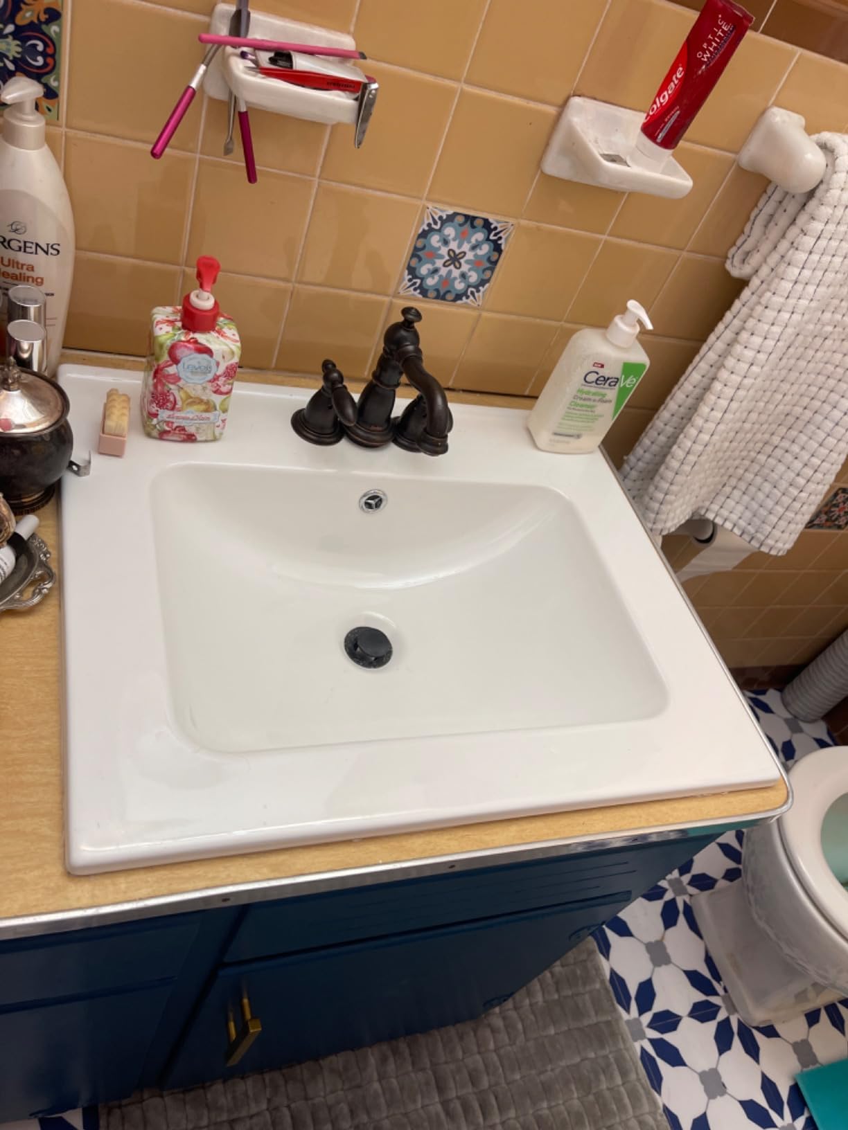 Lordear Undermount Bathroom Sink 21x13 Inch (Installation/Interior dimension: 18 4/5