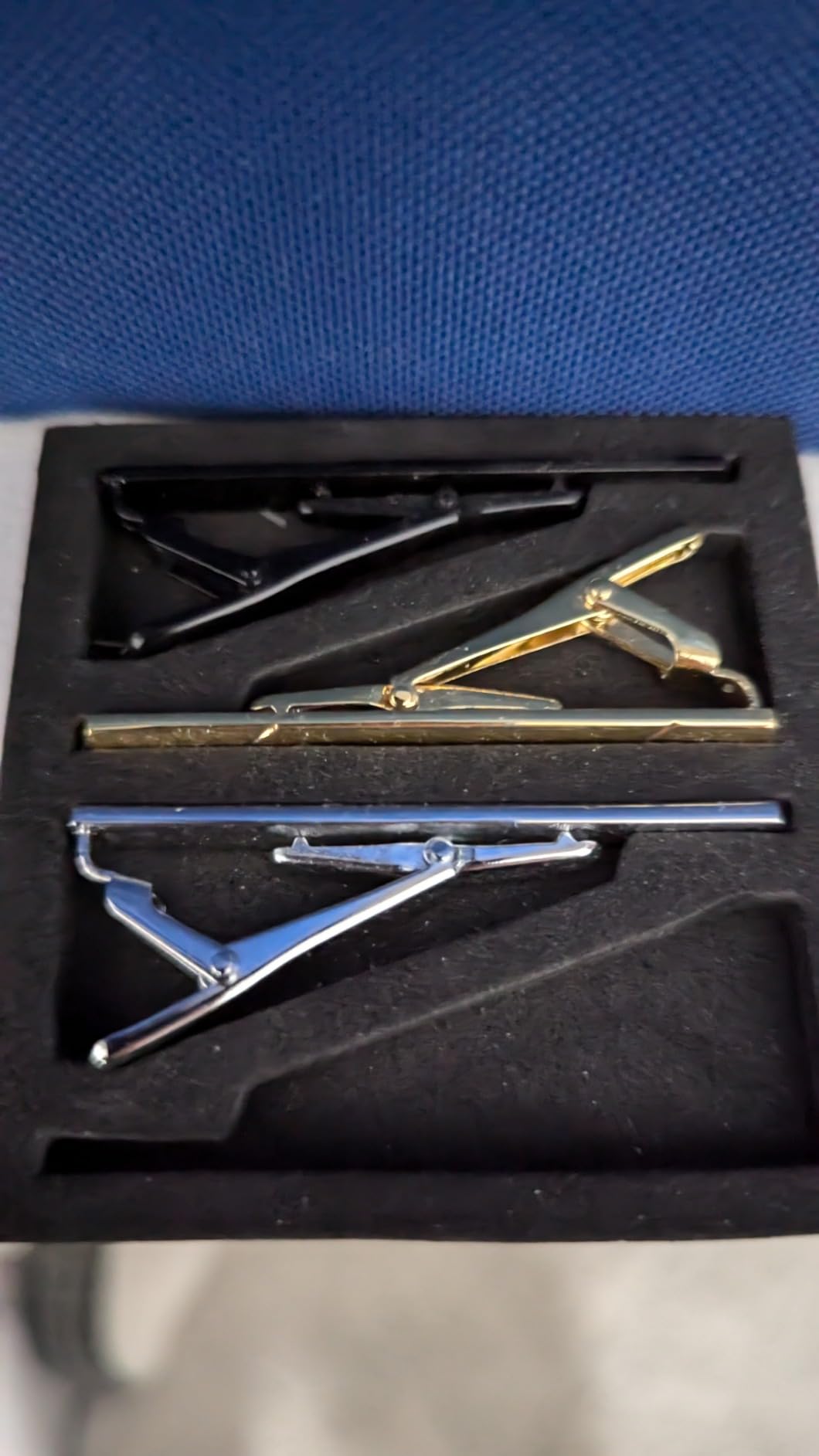 4Pcs Metal Tie Clips For Men Tie Bar with Gift Box customer photo 1