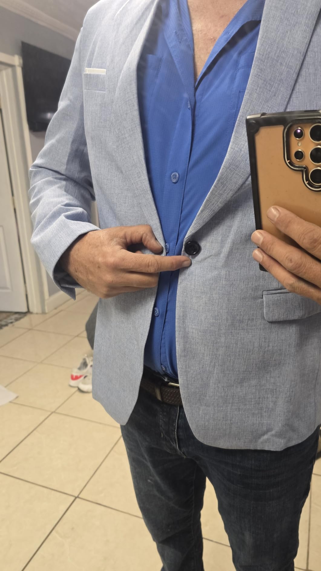 COOFANDY Men's Blazer Casual Sport Coats Slim Fit Lightweight Sports Jacket customer photo 1