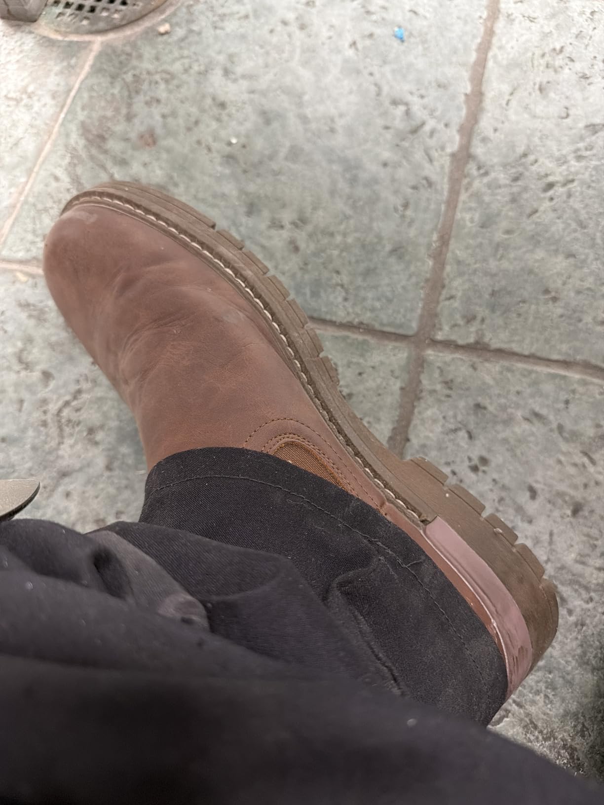 Jousen Men's Chelsea Boots Casual Slip On Ankle Boots with Memory Foam customer photo 1