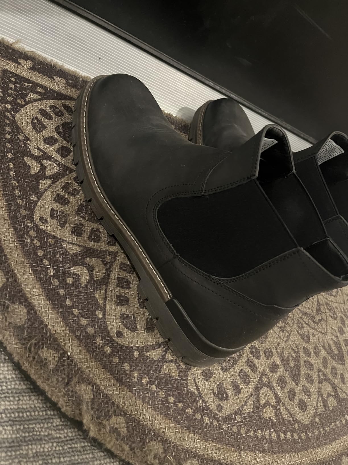 Jousen Men's Chelsea Boots Casual Slip On Ankle Boots with Memory Foam customer photo 2