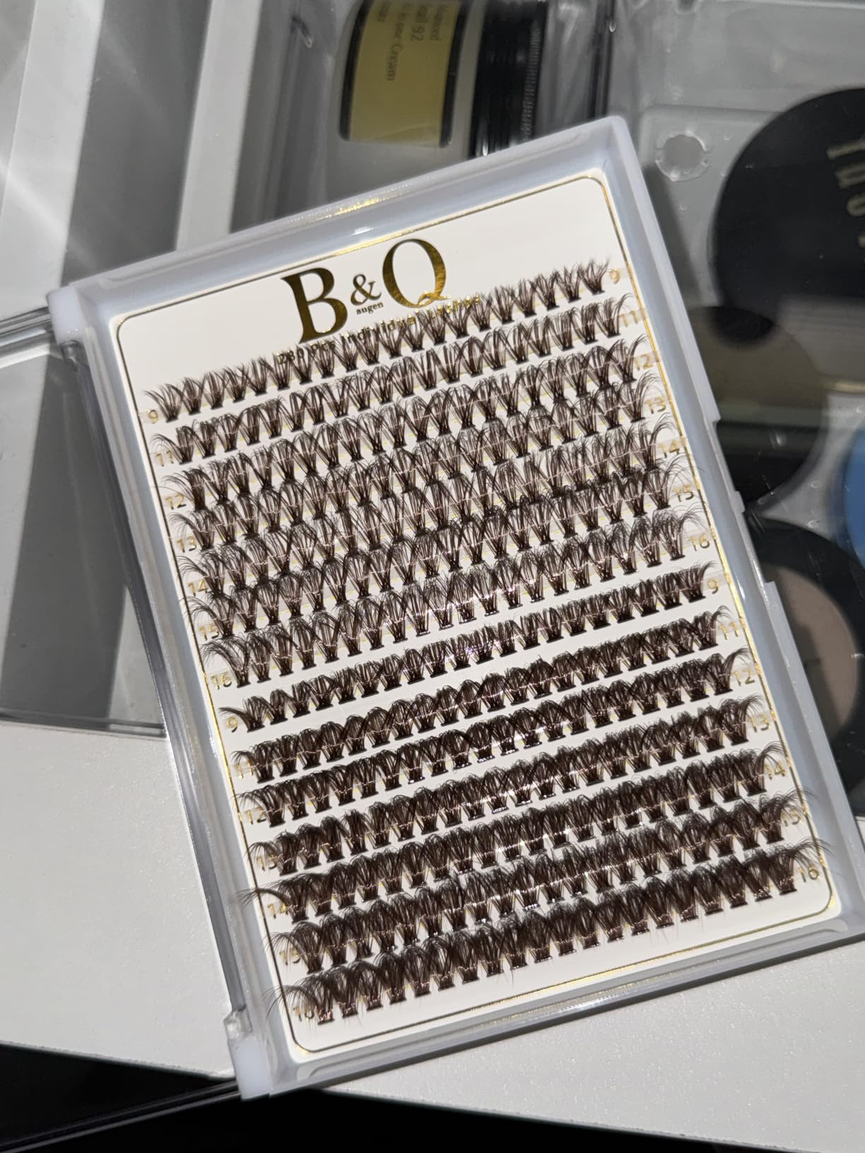 B&Q Lash Clusters Kit 280PCS Eyelash Clusters Kit 30+40D customer photo 2