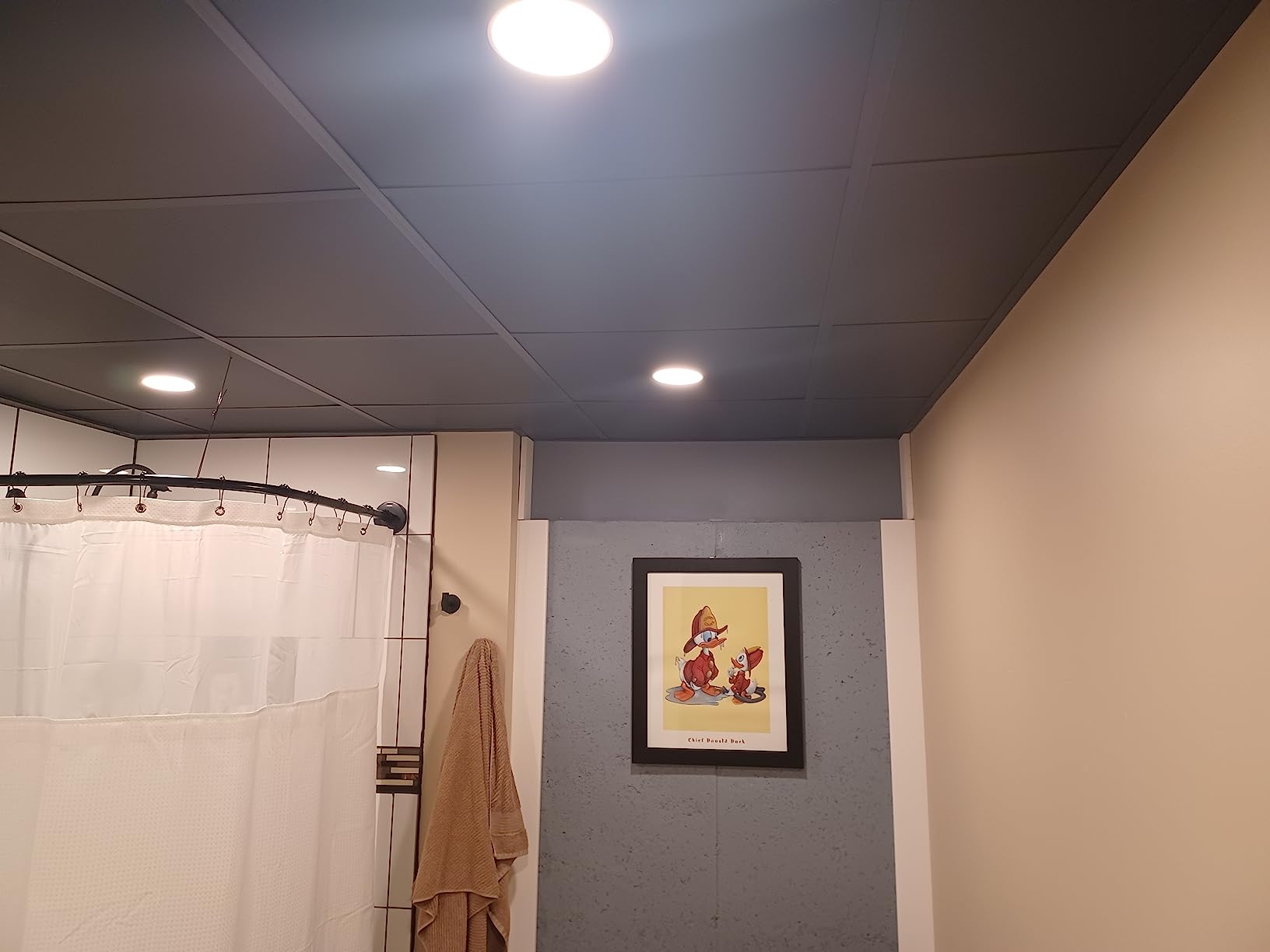 PVC Drop Ceiling Tiles 2x4 ft – Waterproof, Fire-Rated, Commercial Grade, Easy Lay-in Installation for 15/16