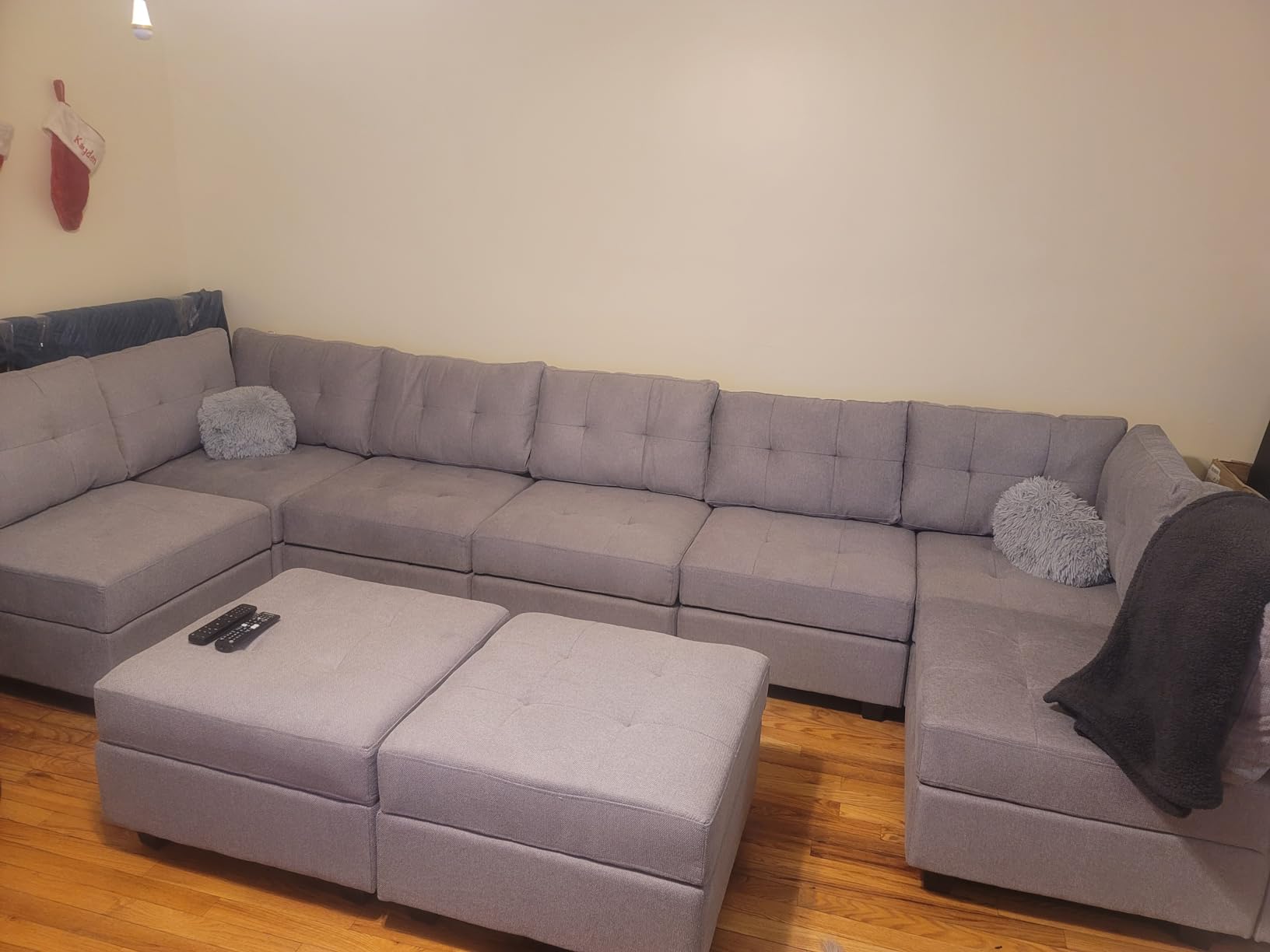 Belffin Modular Sectional Sofa with Storage Sectional Sleeper Couch Modular Sofa Bed for Living Room Dark Grey customer photo 1