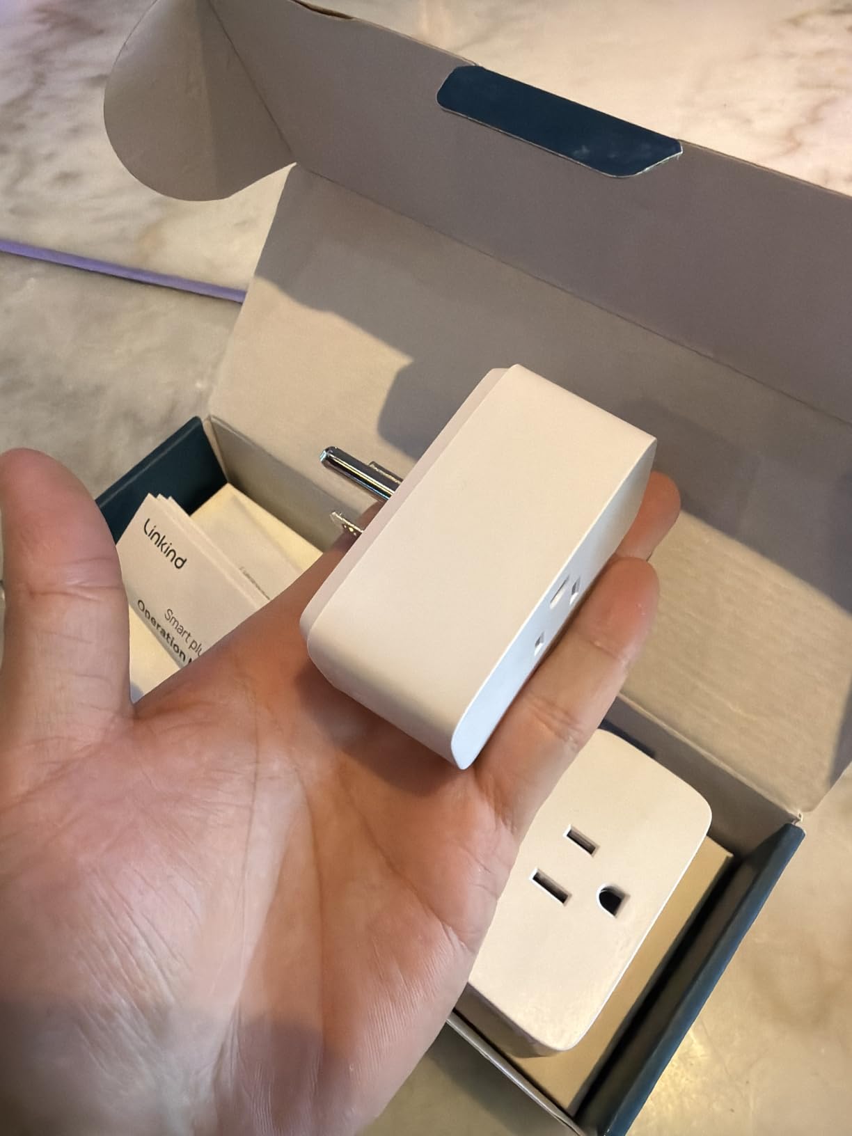 Linkind Matter Smart Plug, Work with Apple Home, Alexa, Siri, Google Home customer photo 2