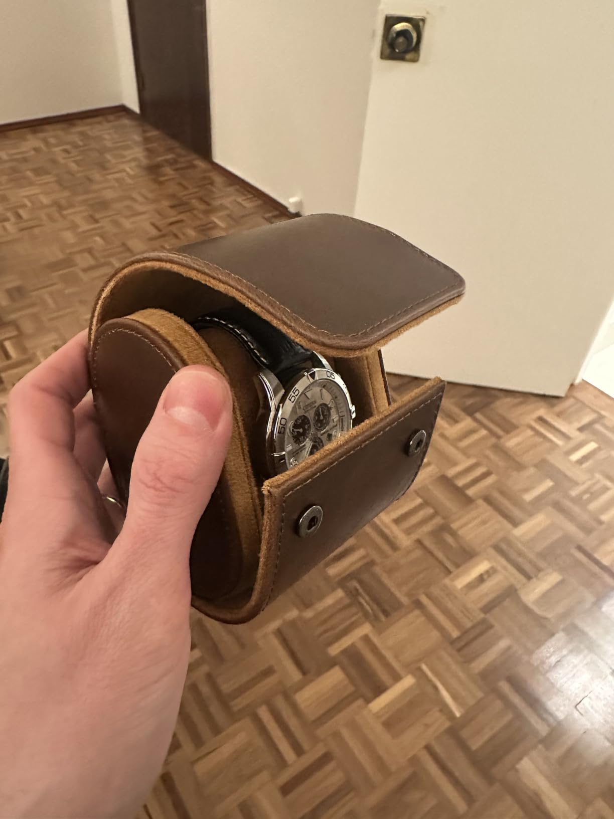 Watch Travel Case - Luxury Watch Roll Travel Box customer photo 2