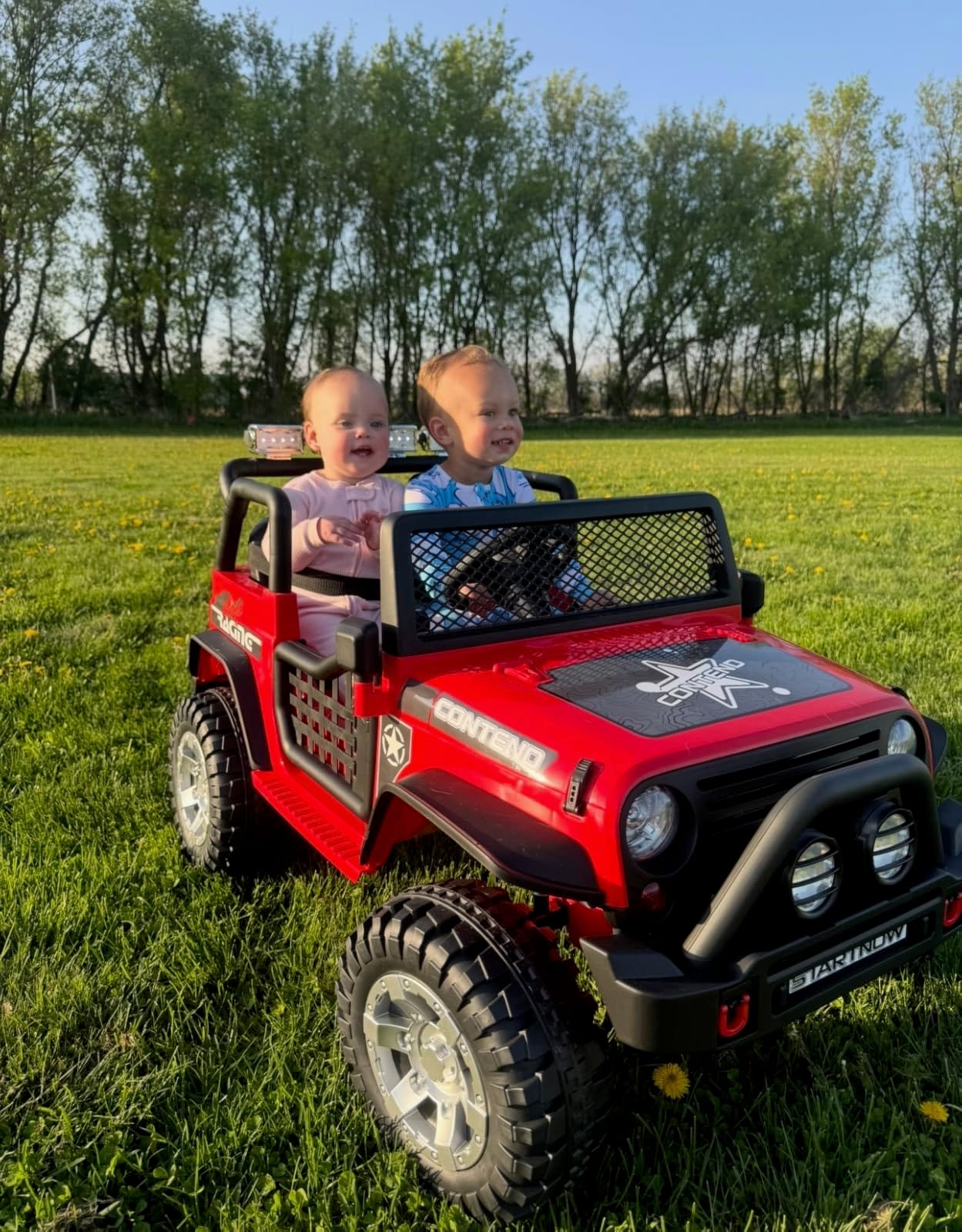 SEHOMY Electric Car for Kids 110LBS, 2-Seater, Parent Remote, Dual Motor customer photo 2