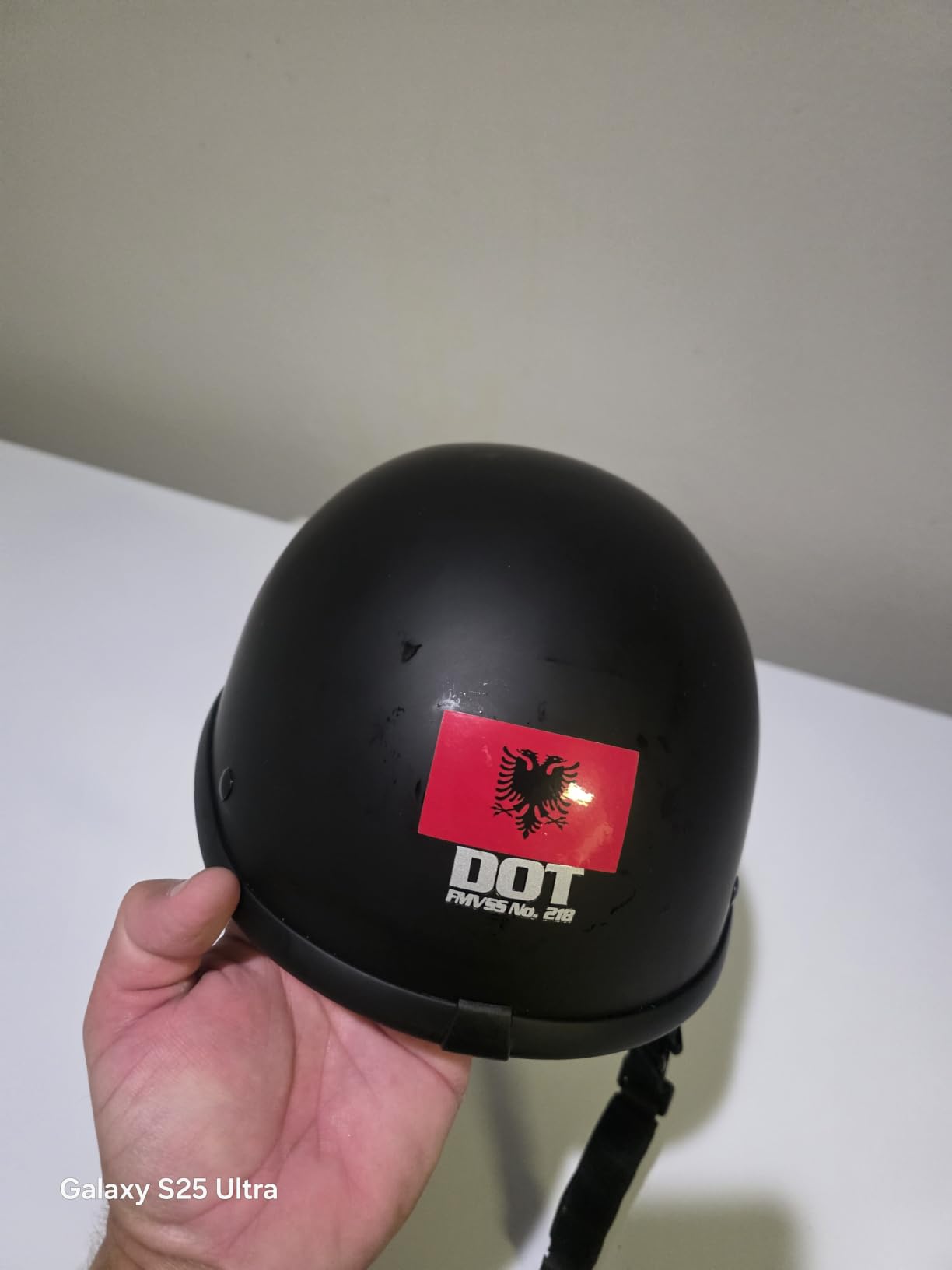 Yesmotor Vintage Motorcycle Half Helmet - Lightweight Low Profile Open-Face Half-Face Helmet – DOT Approved customer photo 1