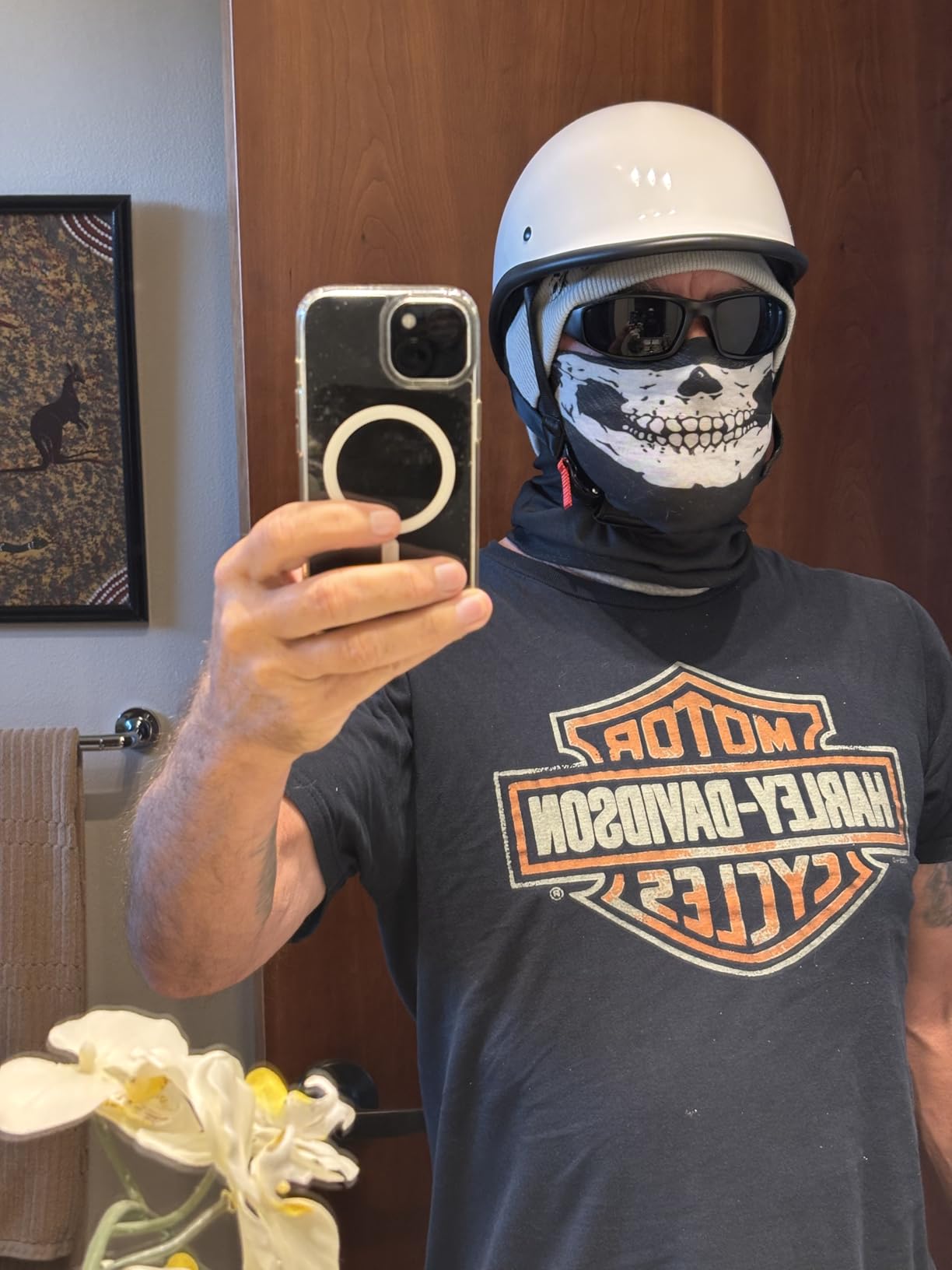 Yesmotor Vintage Motorcycle Half Helmet - Lightweight Low Profile Open-Face Half-Face Helmet – DOT Approved customer photo 2