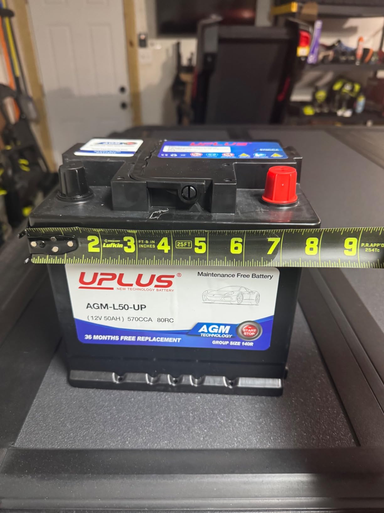 UPLUS BCI Group 48 Car Battery, AGM-L70-M 12V 70Ah 760CCA 120RC AGM H6 customer photo 1