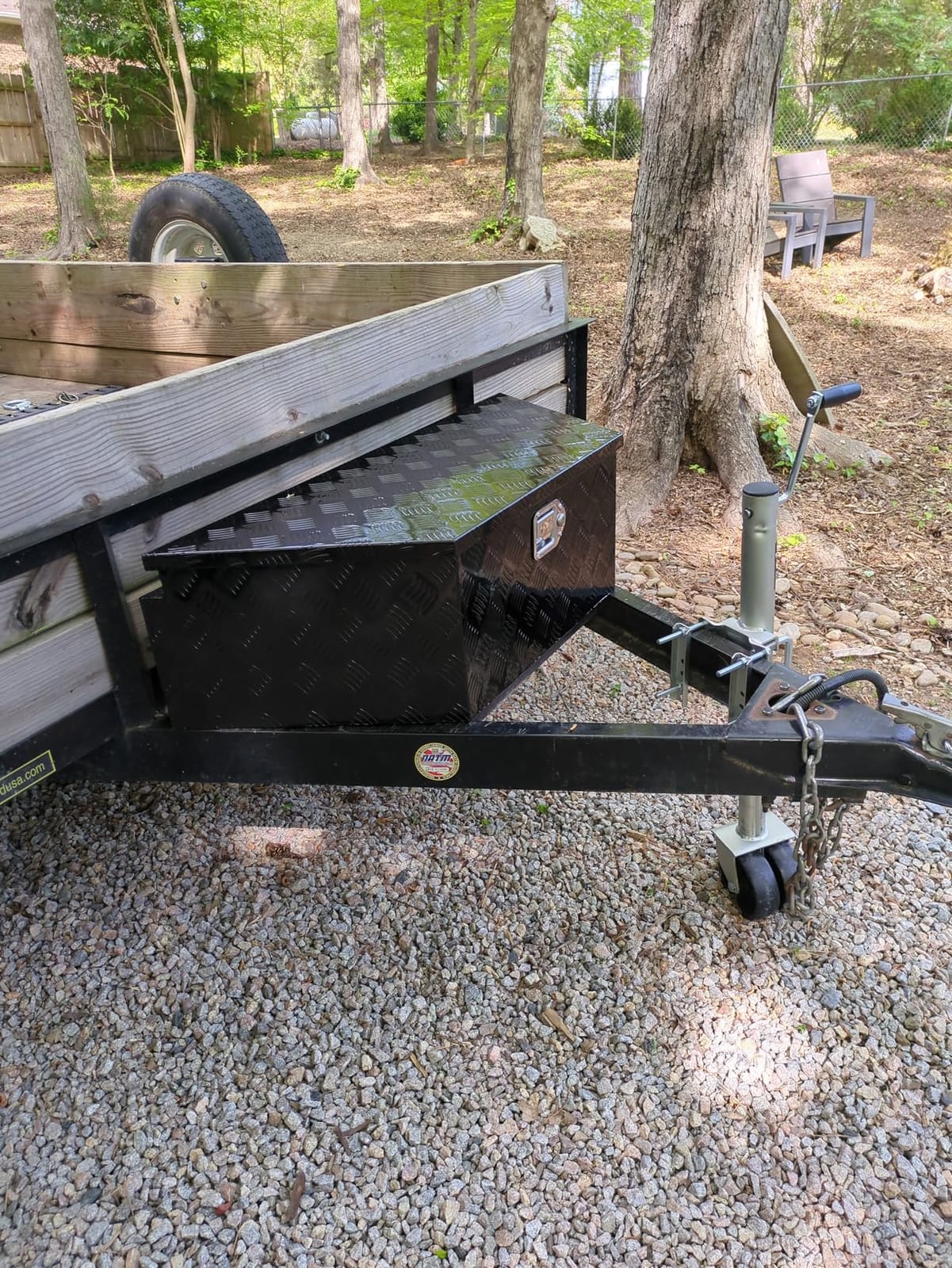 VEVOR Trailer Tongue Box, Heavy Duty Trailer Tongue Tool Box Storage Organizer with Lock & Keys, Utility Tool Chest for Pickup Truck Bed, RV, SUV, Off-Road Vehicle, Aluminum, 39