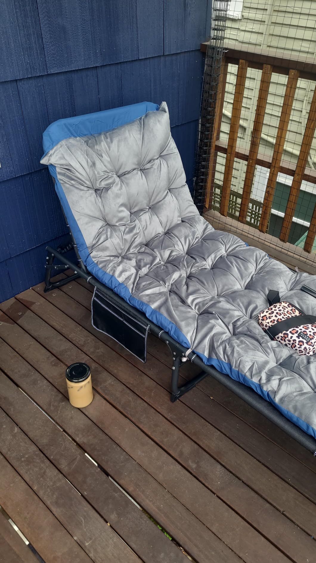 MOPHOTO 5-Position Folding Chaise Lounge Chair for Patio, Outdoor & Pool customer photo 2