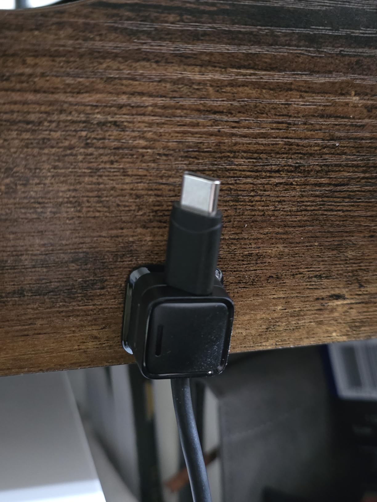 9 Pack Cord Organizer, Magnetic Cable Clips, Under Desk Management, Black customer photo 1