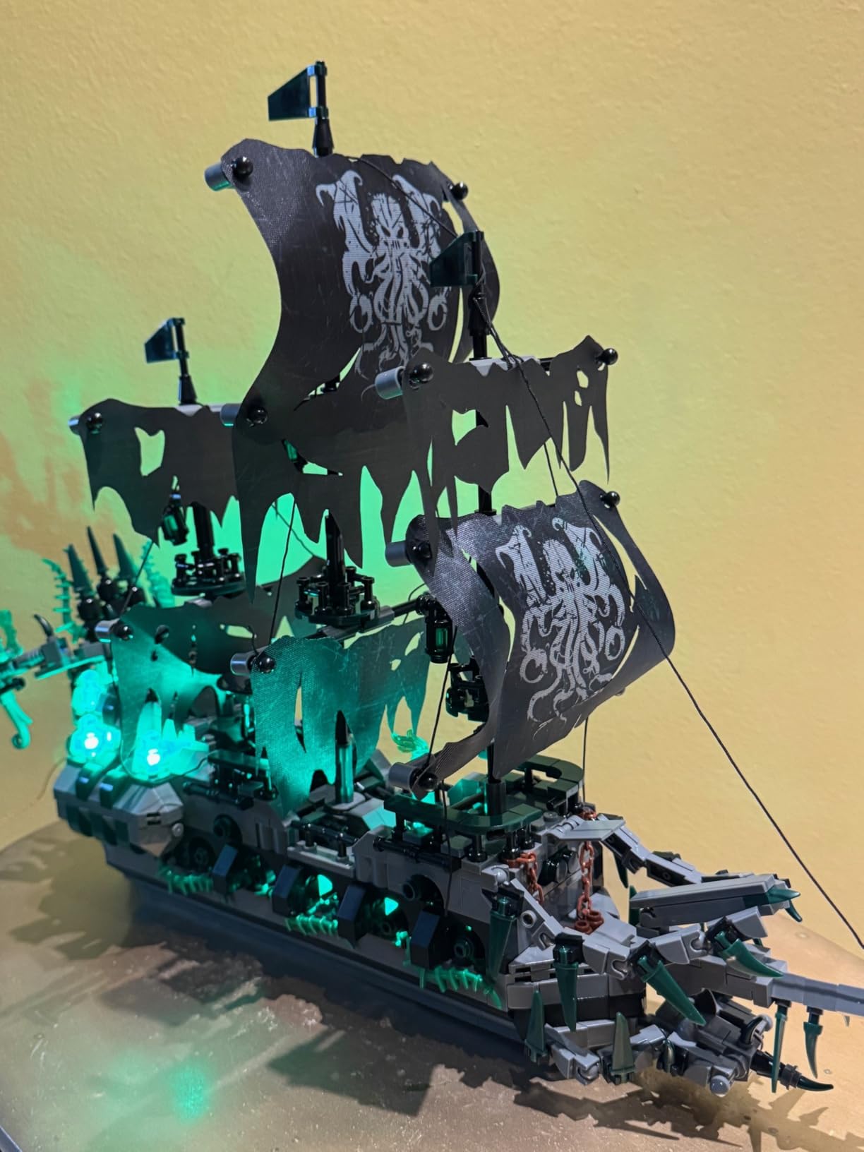 JMBricklayer Flying Dutchman Pirate Ship Building Set for Adults with LED customer photo 1