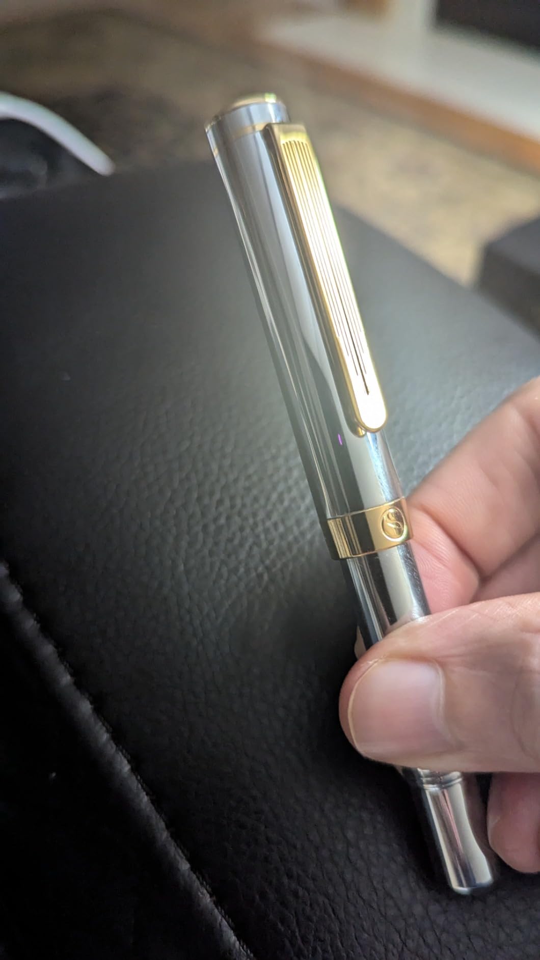 Scriveiner Gold Luxury Fountain Pen (Fine) - Award Winning - Heavy Pocket Stunning Luxury Pen, Real Gold Plating, German Nib & Converter, Nice Gift Pens for Men & Women customer photo 1