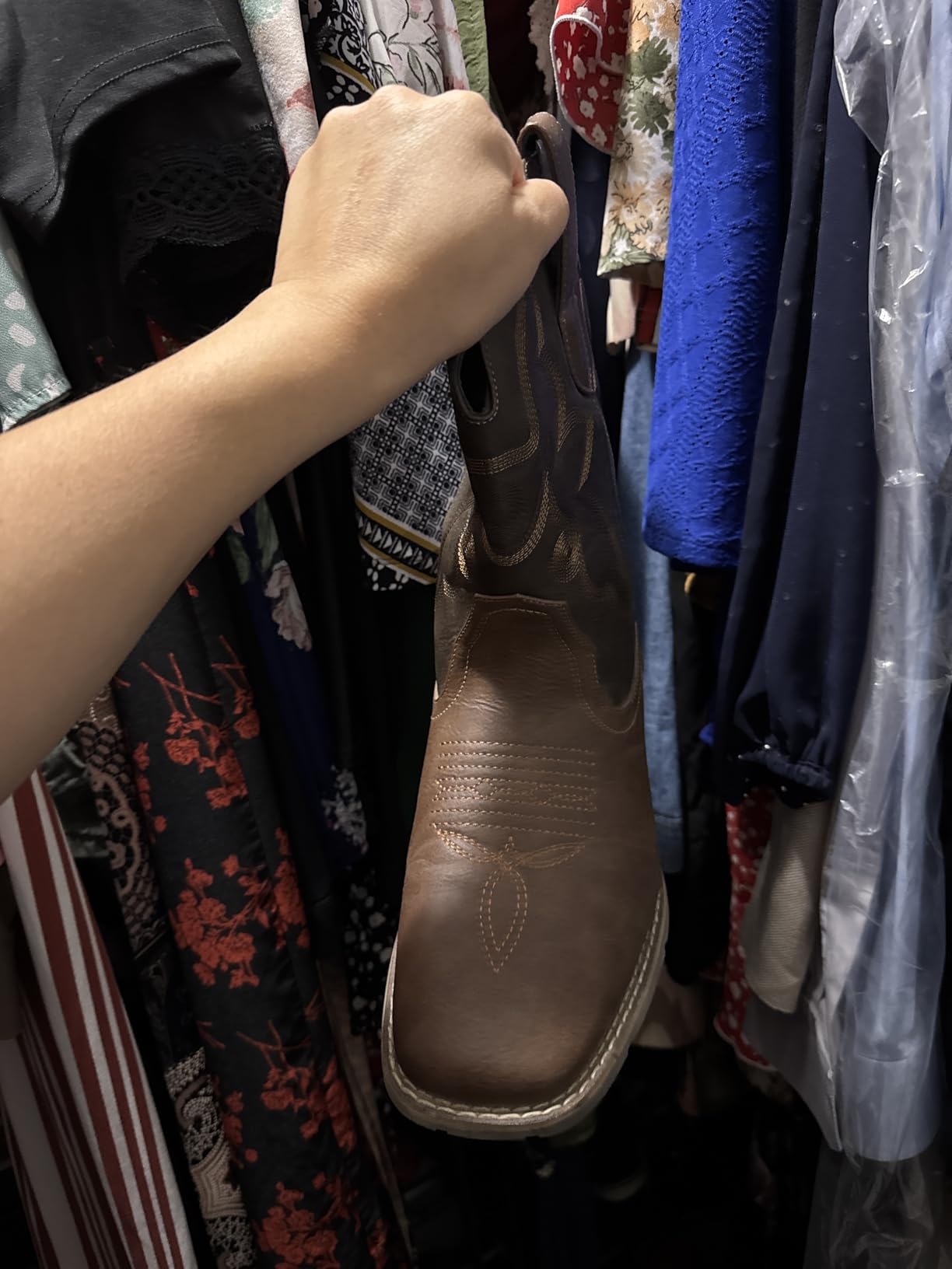 Cowboy Boots For Men - Western Boot Men's Cowboy Boots With Square Toe | Cowboy Western Boot | Pull-on Boots| Old West Style Embroidered customer photo 2