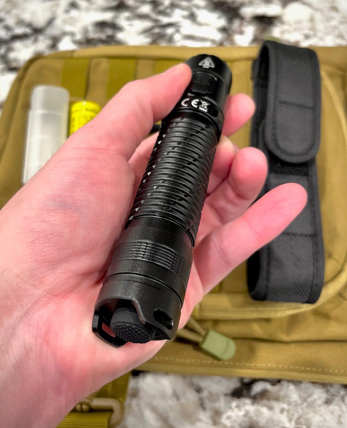 Nitecore MH12 Pro Tactical Flashlight, 3300 Lumen high Lumen USB-C Rechargeable Long Throw Compact EDC Duty Light with Holster and Lumentac Organizer customer photo 2
