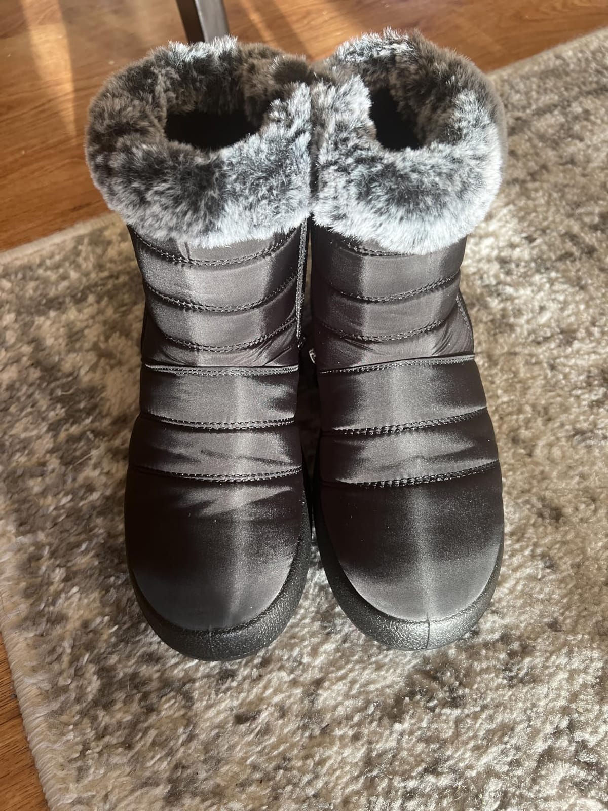 SHIBEVER Winter Boots for Women Snow: Warm Waterproof Non Slip Outdoor Boot customer photo 2