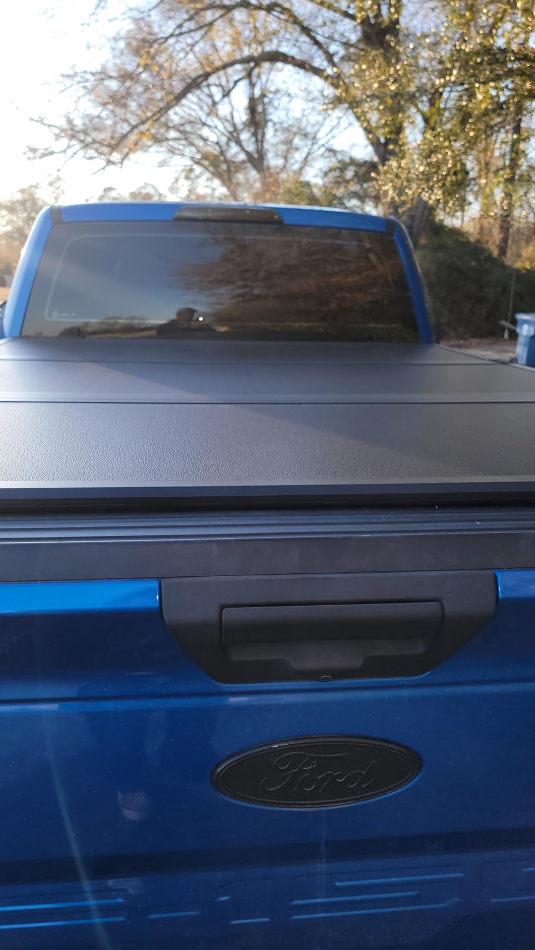 Hard Folding Truck Bed Tonneau Cover Compatiable with Ford F150 Pickup 2015-2026 6.5 FT Standard Box, Tri Fold Style customer photo 2