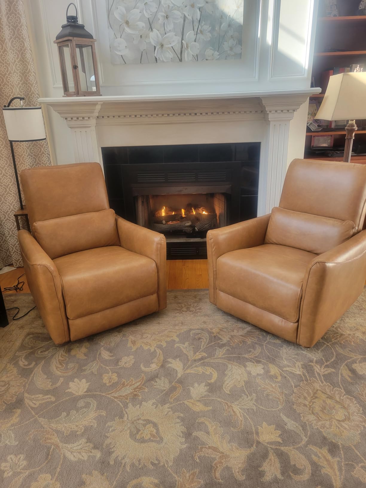 CHITA Power Swivel Glider Recliner Chair, Nursery Glider, Medium, Linen customer photo 1