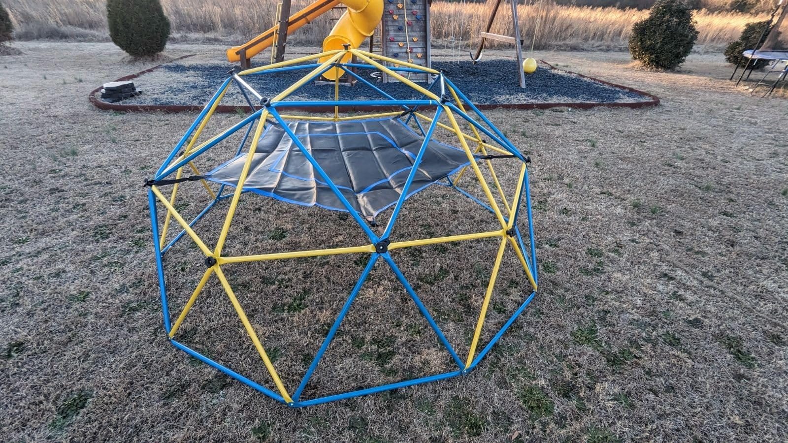 Hapfan 10 ft Climbing Dome Jungle Gym with Hammock for Kids Outdoor customer photo 1