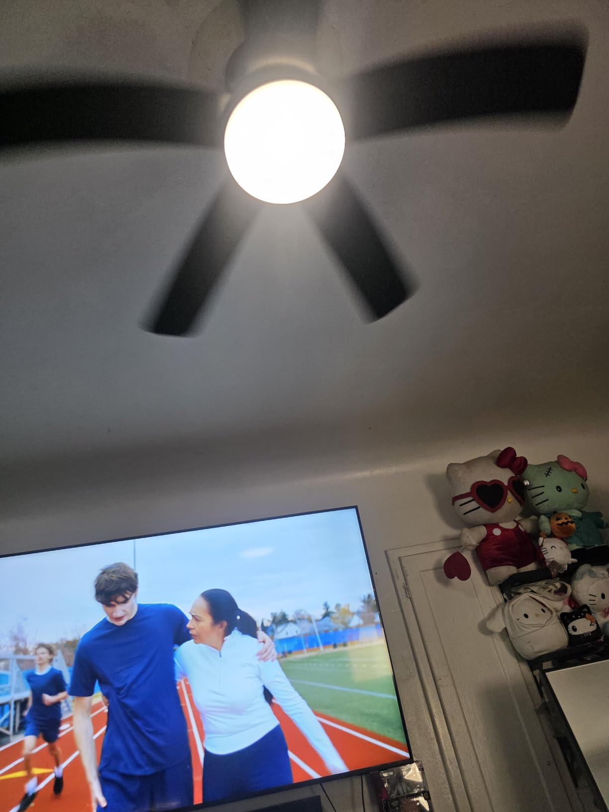 addlon 42 Inch Black Low Profile Ceiling Fans with Lights and Remote customer photo 1