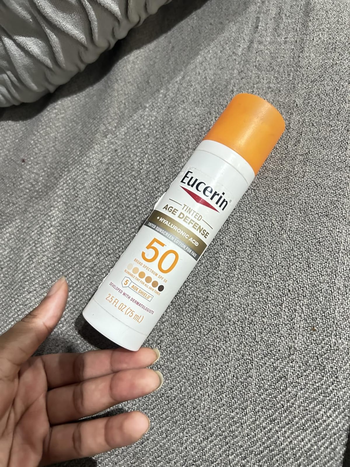 Eucerin Sun Age Defense Tinted Face Lotion SPF 50, 2.5 FL OZ customer photo 2