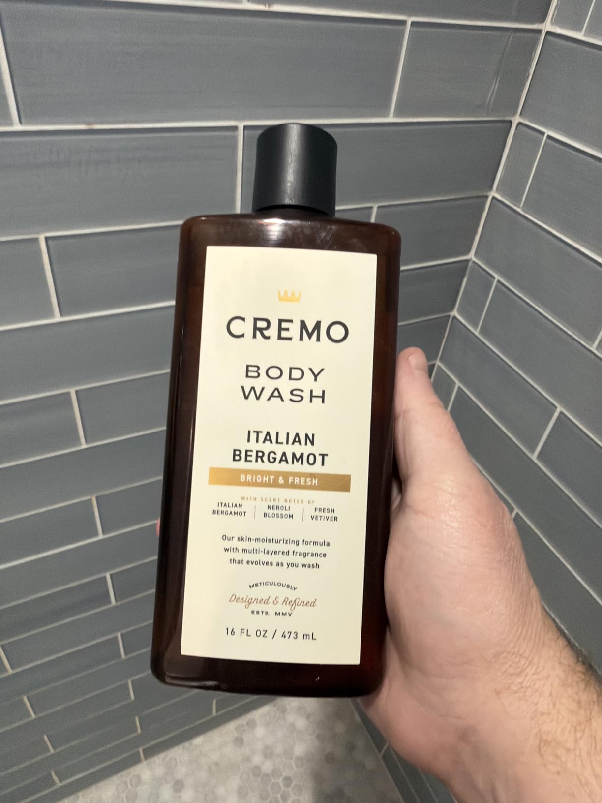 Cremo Body Wash for Men, Italian Bergamot, 16 Fl Oz customer photo 2