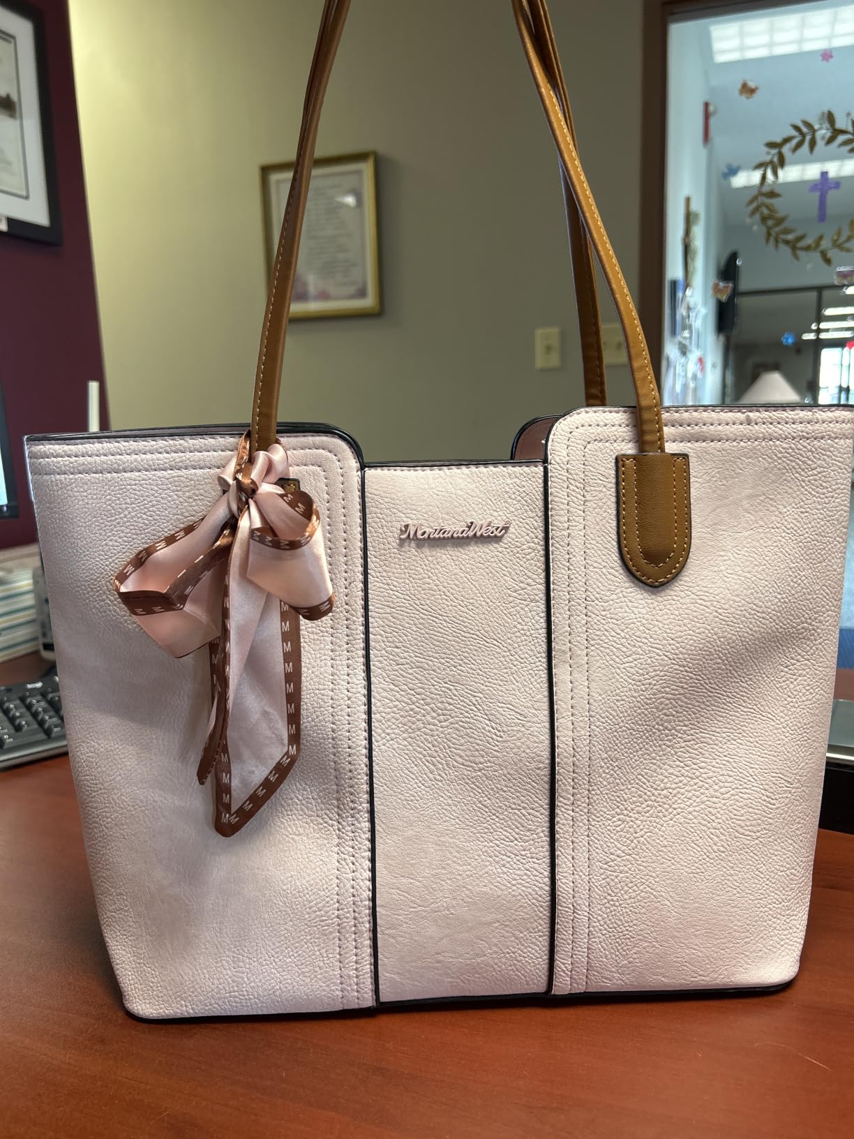 Montana West Tote Bags for Women Top Handle Satchel Purses customer photo 1