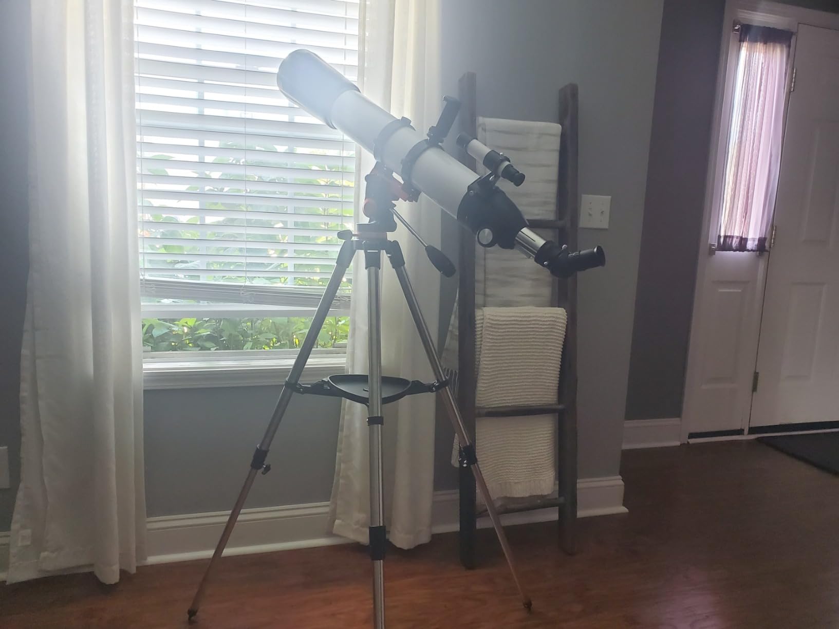Dianfan Telescope, 90mm Aperture 800mm Telescope for Adults High Powered, Portable Professional Astronomy Refractor Telescopes for Beginners, with Stainless Steel Tripod & Phone Adapter, Carry Bag customer photo 2
