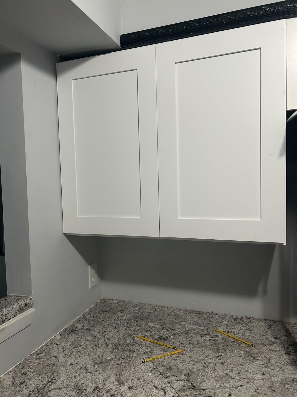 White Shaker Wall Cabinet - Ready to Assemble, Perfect for Kitchen, Laundry, and Bathroom Storage - 18