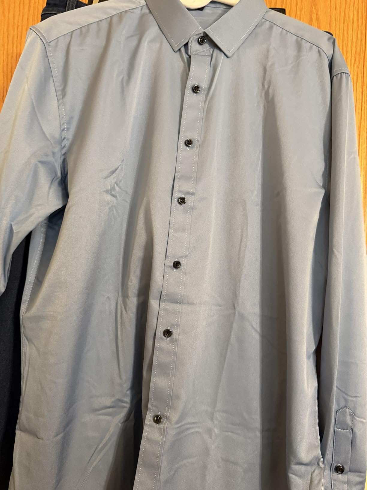 JEMITOP Mens Stretch Wrinkle Free Dress Shirts customer photo 2