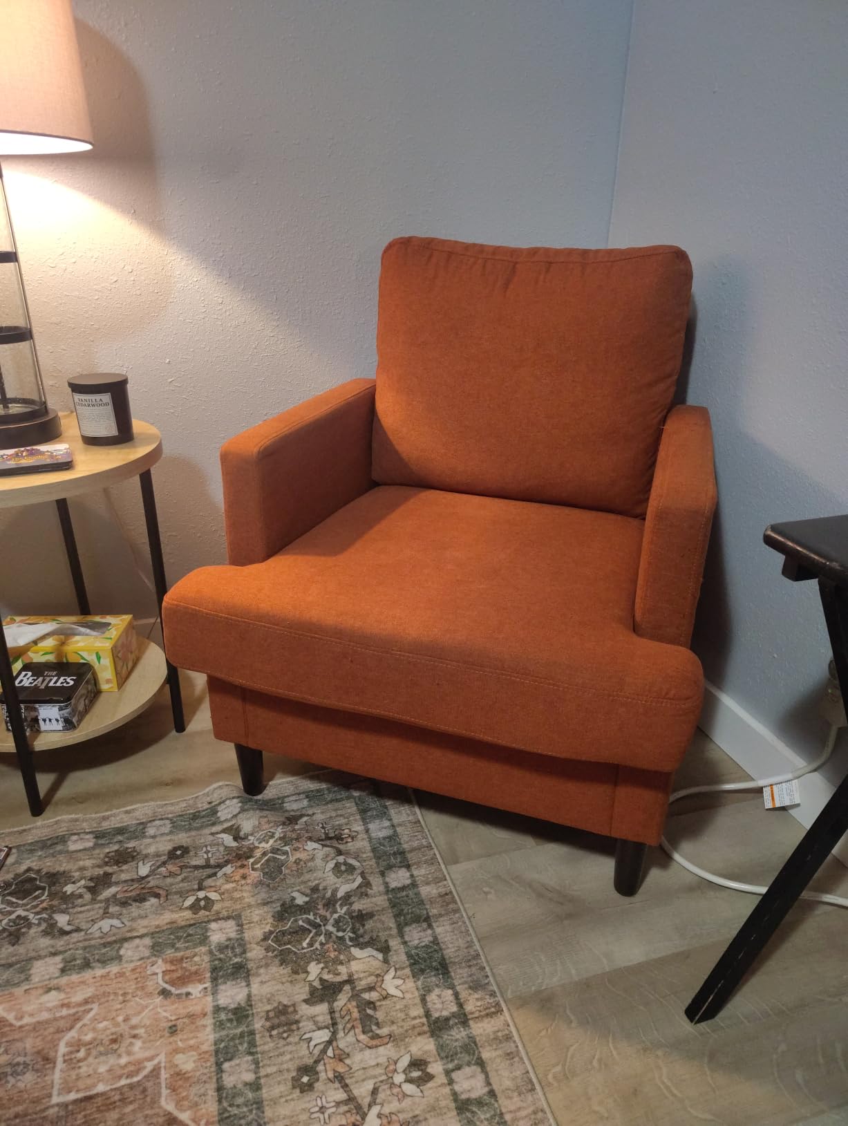 Weture Mid-Century Accent Chair, Dark Grey Armchair Living Room Chairs customer photo 1